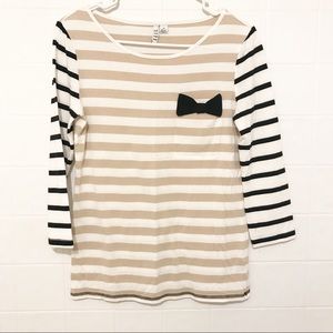 Elle Striped Pocket Blouse